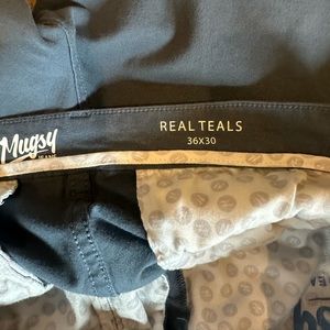 Mugsy Real Teal Chinos - 36x30